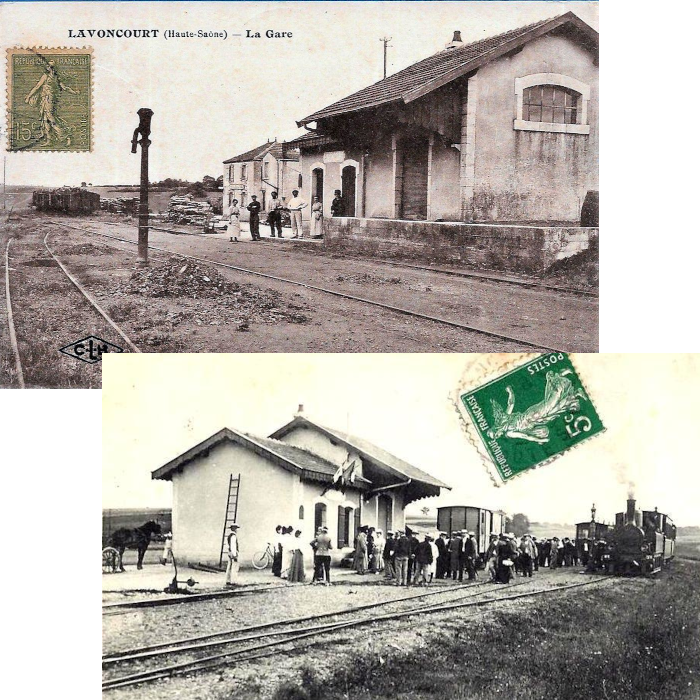 Cartes postales domaine de la gare