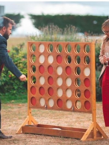 Puissance 4 géant en bois